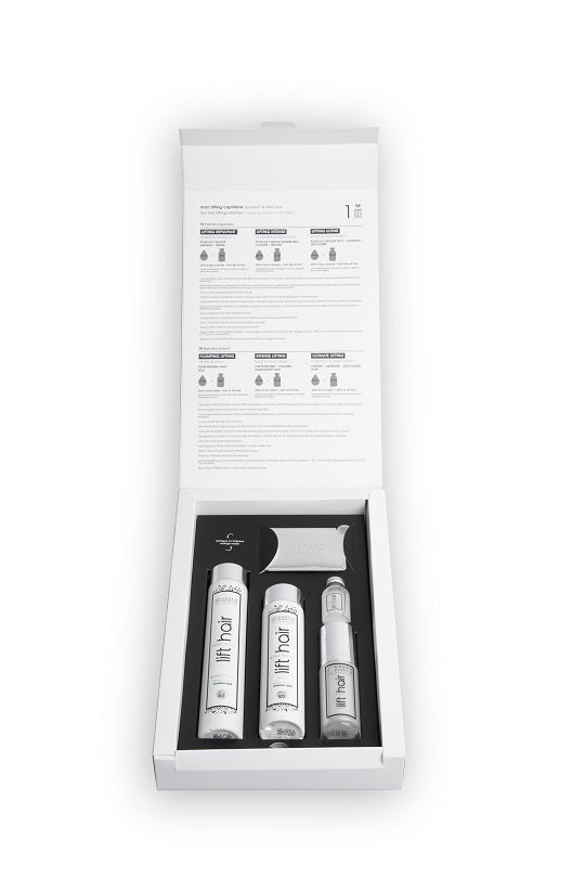 Coffret 4 PRODUITS LIFT HAIR "URBAN KERATIN" 1 Fiole+1 Soin+1 Shp+1 Sérum