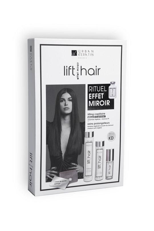 Coffret 4 PRODUITS LIFT HAIR "URBAN KERATIN" 1 Fiole+1 Soin+1 Shp+1 Sérum