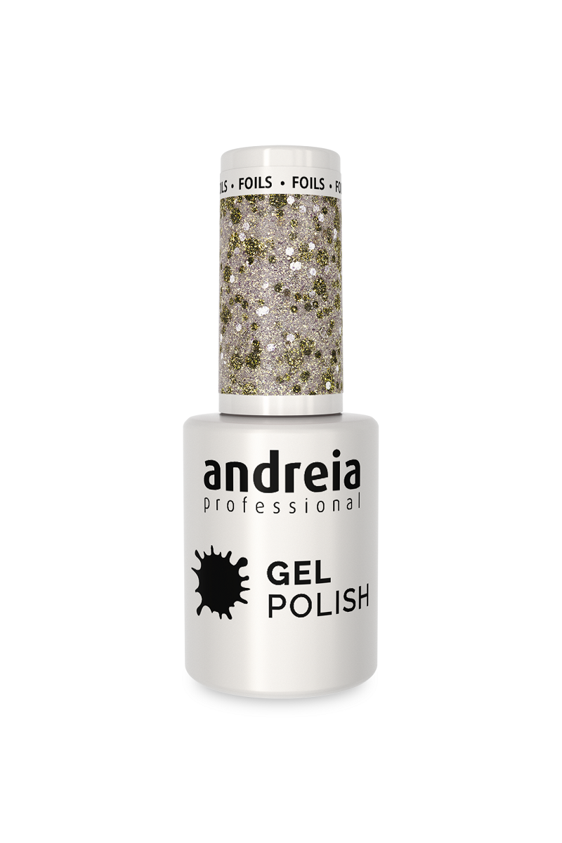 GEL SP N°254 Paillettes Argentées et Dorées ANDREIA fl.10,5ml