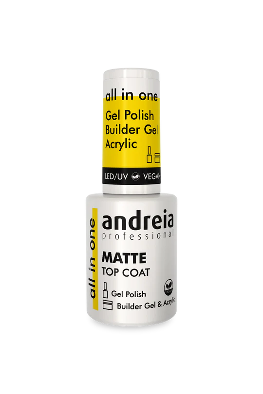 TOP COAT MAT "ALL IN ON" Végan LED/UV ANDREIA 10.5ml