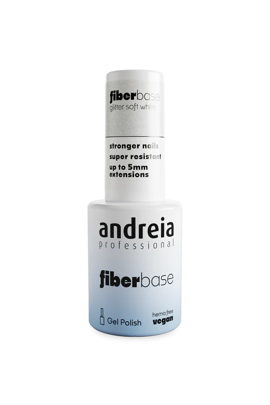 FIBER BASE GLITTER SOFT WHITE 06 Semi Permanent ANDREIA fl.10.5 ml