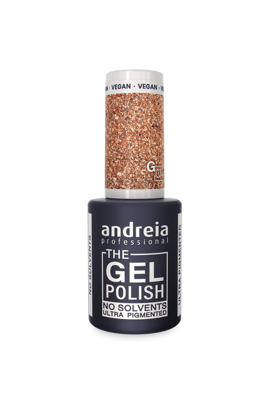 GEL POLISH NO SOLVANT G37 PAILLETÉ OR ANDREIA 10.5ml