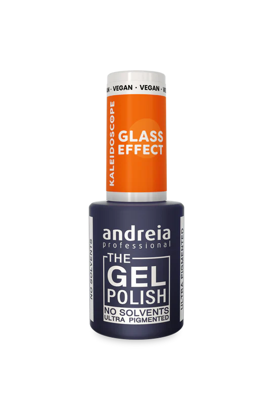 GEL POLISH NO SOLVANT KL5 "KALEIDOSCOPE" Orange Translucide ANDREIA 10.5ml