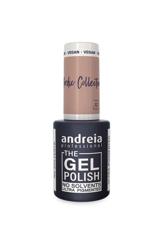 GEL POLISH NO SOLVANT N2 NUDE "Collection Nordic" ANDREIA 10.5ml
