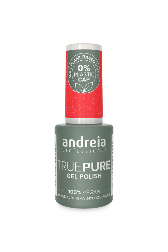 GEL POLISH TRUE PURE T20 Paillettes Rose FLUO ANDREIA 10.5ml