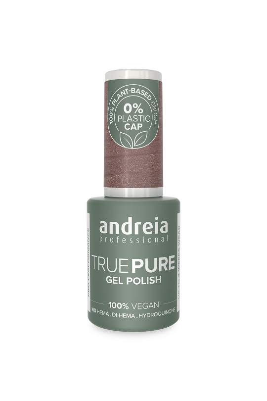 GEL POLISH TRUE PURE T42 Taupe Pailleté ANDREIA 10.5ml
