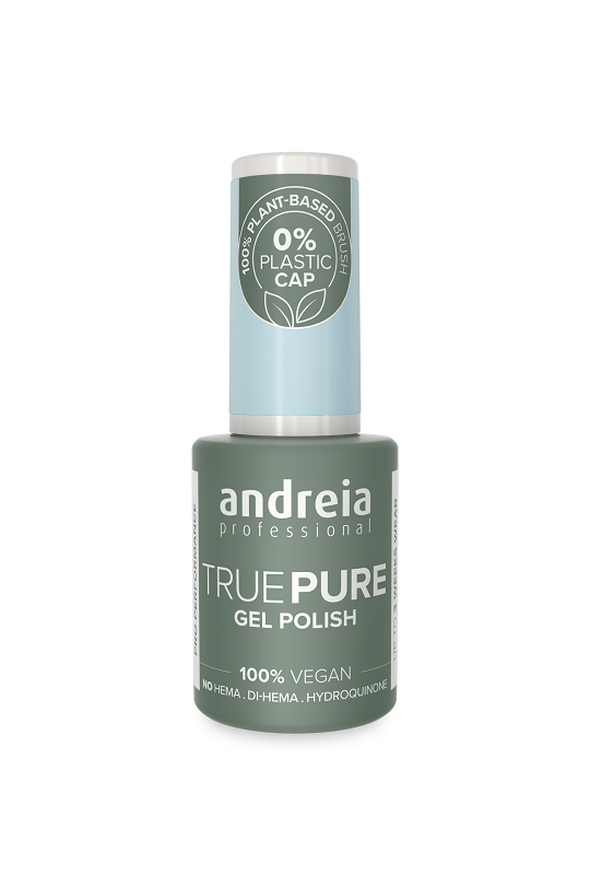 GEL POLISH TRUE PURE T55 BLEU POUDRE AVEC ECLAT SUBTIL ANDREIA 10.5ml