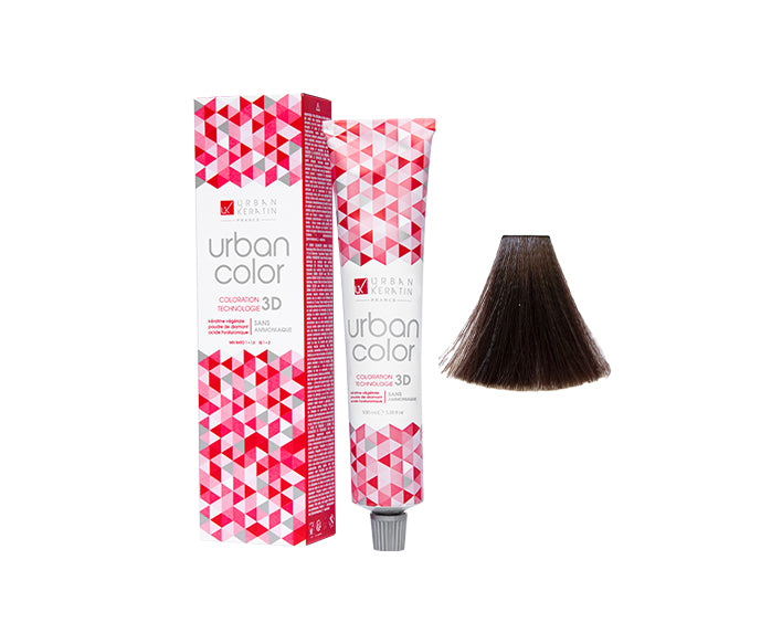 COULEUR ANTI/ÂGE CHÂTAIN CENDRE ACAJOU N°4.15 "URBAN COLOR" tube 100ml