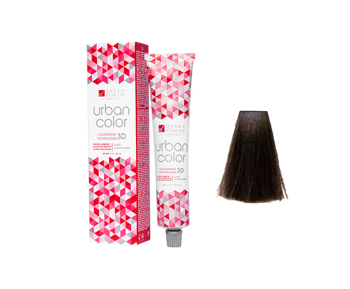 COULEUR ANTI/ÂGE CHÂTAIN DORE ACAJOU N°4.35 "URBAN COLOR" tube 100ml
