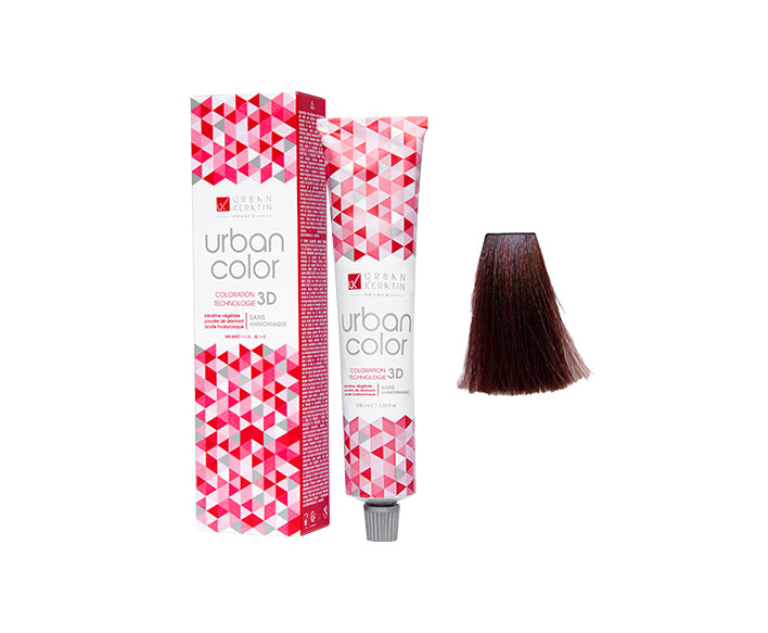 COULEUR ANTI/ÂGE CHÂTAIN CLAIR ROUGE N°5.6 "URBAN COLOR" tube 100ml