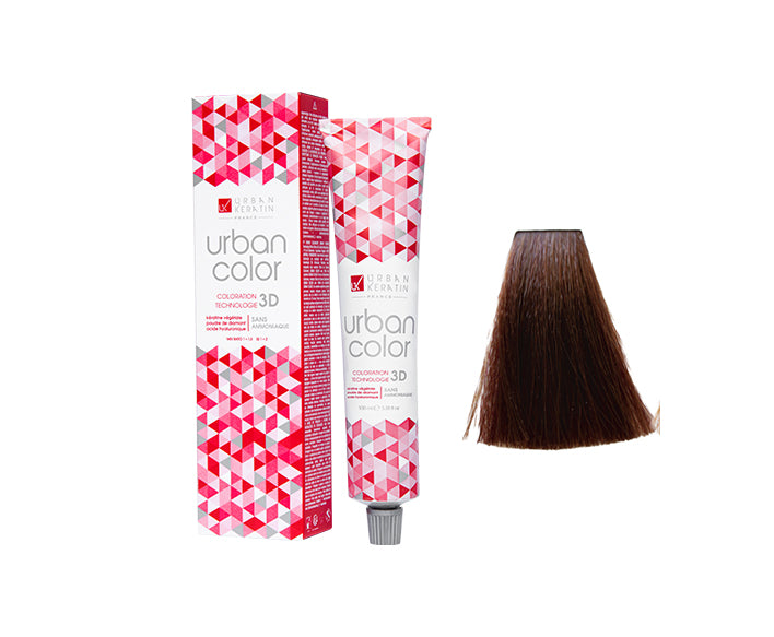 COULEUR ANTI/ÂGE BLOND FONCE CUIVRE ROUGE N°6.46"URBAN COLOR" tube 100ml