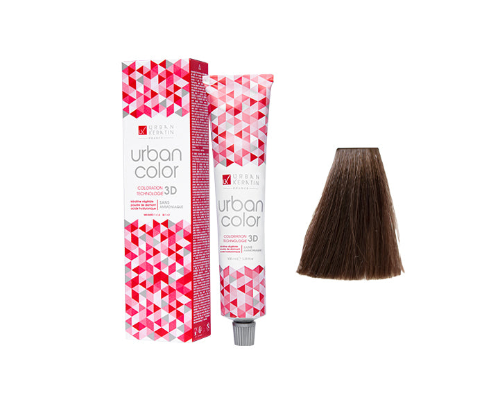 COULEUR ANTI/ÂGE BLOND FONCE MOKA N°6.8 "URBAN COLOR" tube 100ml