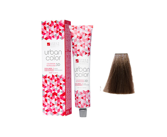 COULEUR ANTI/ÂGE BLOND CENDRE MOKA N°7.18 "URBAN COLOR" tube 100ml