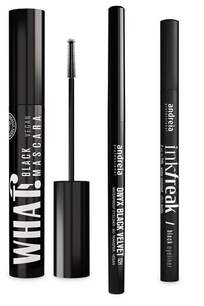 Coffret Yeux "THE LITTLE BLACK" Eyeliner + Crayon + Mascara ANDREIA