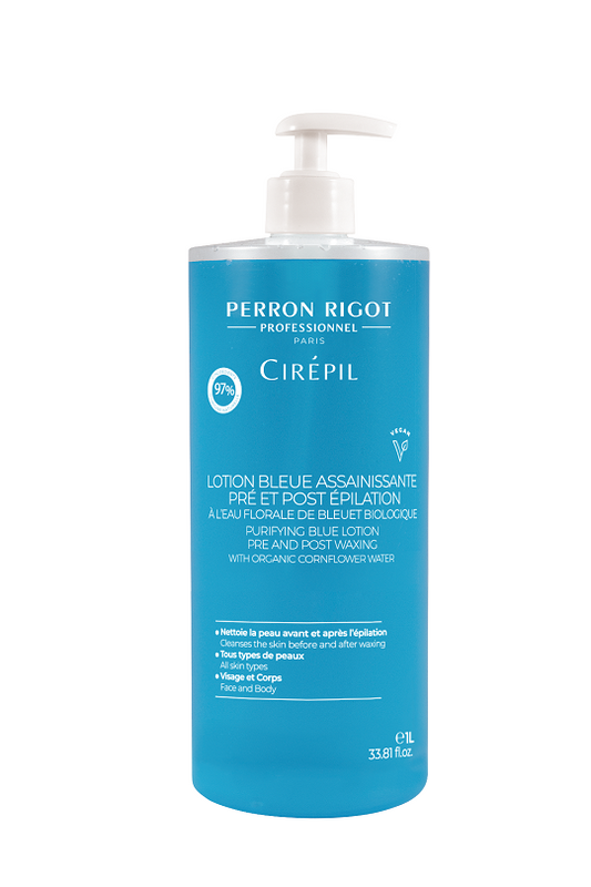 Lotion BLEUE Pré-Épilation PERRON RIGOT 9,5% vol fl. litre