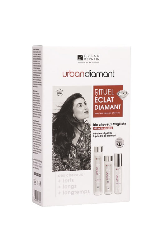 COFFRET RITUEL URBAN DIAMANT "URBAN KERATIN" 3 Produits
