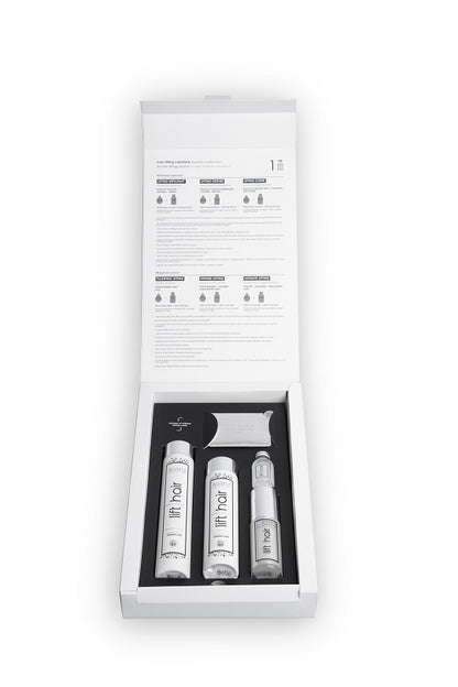 Coffret 4 PRODUITS LIFT HAIR "URBAN KERATIN" 1 Fiole+1 Soin+1 Shp+1 Sérum