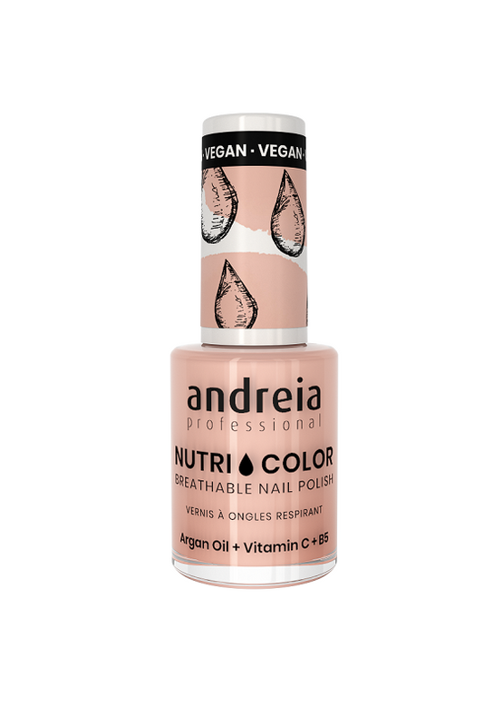 Vernis NUTRI COLOR N°10 Nude Rosé Clair ANDREIA fl.10.5ml