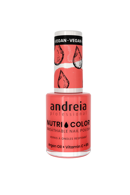 Vernis NUTRI COLOR N°15 Rouge Corail ANDREIA fl.10.5ml