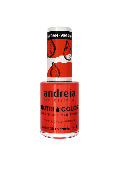 Vernis NUTRI COLOR N°16 Rouge Orangé ANDREIA fl.10,5ml
