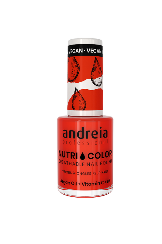 Vernis NUTRI COLOR N°16 Rouge Orangé ANDREIA fl.10,5ml