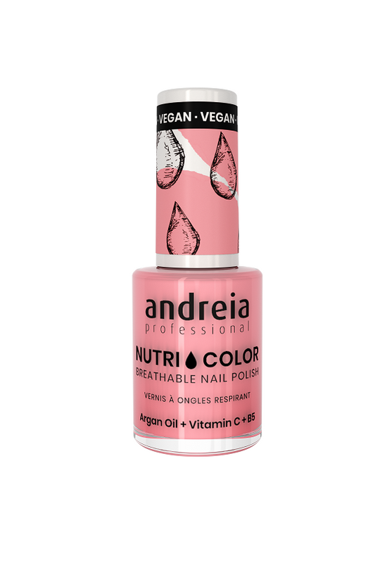 Vernis NUTRI COLOR N°29 Rose Barbe à Papa ANDREIA fl.10.5ml