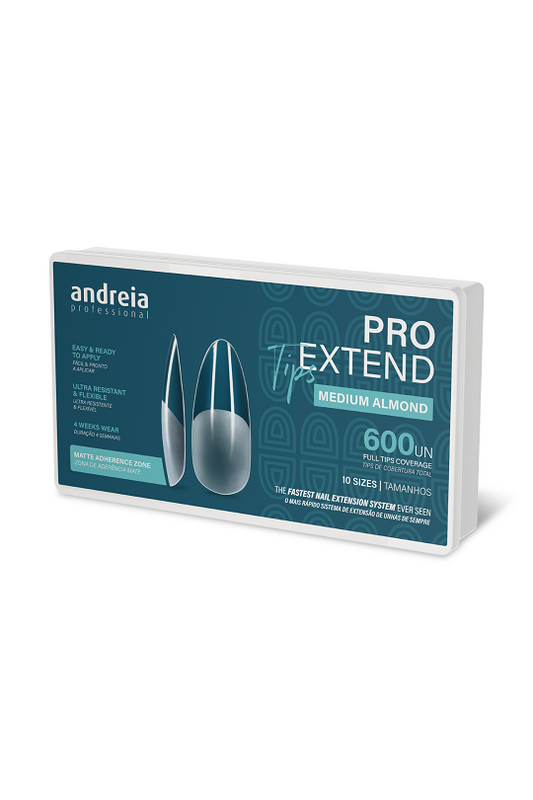PRO EXTEND TIPS MEDIUM ALMOND "ANDREIA " Boite 600 Pièces