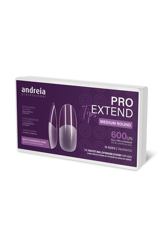PRO EXTEND TIPS MEDIUM ROUND "ANDREIA " Boite 600 Pièces