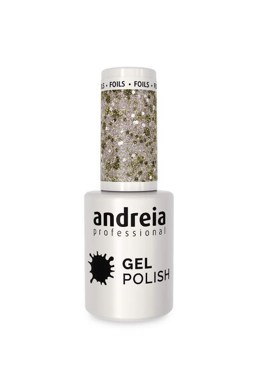GEL SP N°254 Paillettes Argentées et Dorées ANDREIA fl.10,5ml