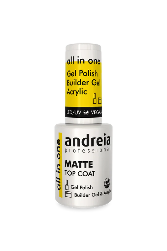 TOP COAT MAT "ALL IN ON" Végan LED/UV ANDREIA 10.5ml