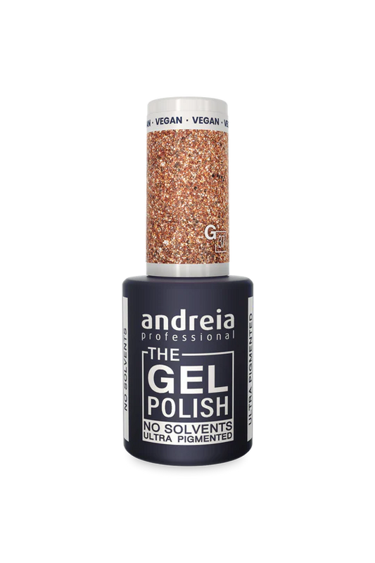 GEL POLISH NO SOLVANT G37 PAILLETÉ OR ANDREIA 10.5ml