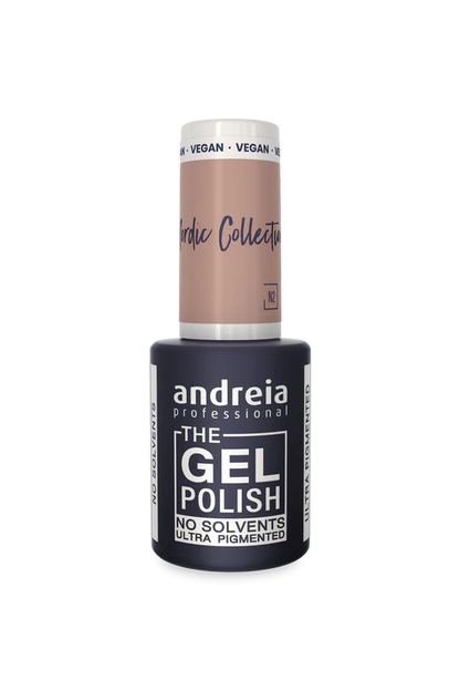 GEL POLISH NO SOLVANT N2 NUDE "Collection Nordic" ANDREIA 10.5ml