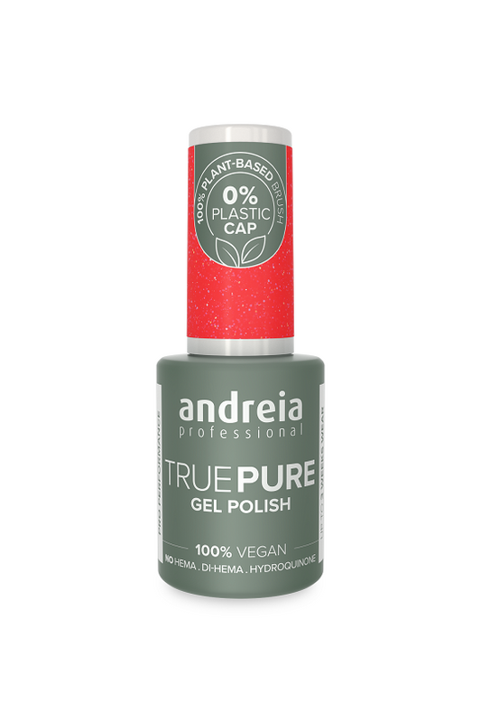 GEL POLISH TRUE PURE T20 Paillettes Rose FLUO ANDREIA 10.5ml