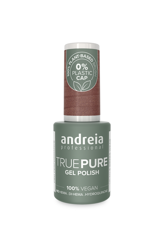 GEL POLISH TRUE PURE T32 Chocolat Pailleté ANDREIA 10.5ml