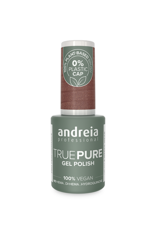 GEL POLISH TRUE PURE T32 Chocolat Pailleté ANDREIA 10.5ml