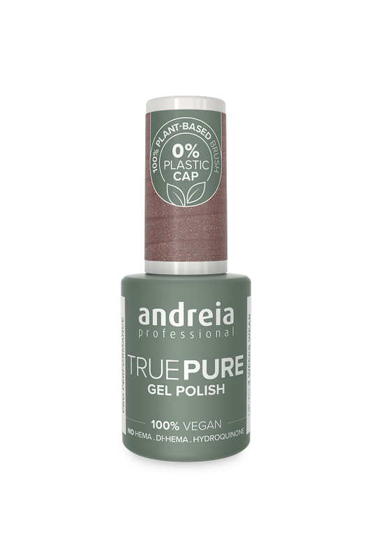 GEL POLISH TRUE PURE T42 Taupe Pailleté ANDREIA 10.5ml