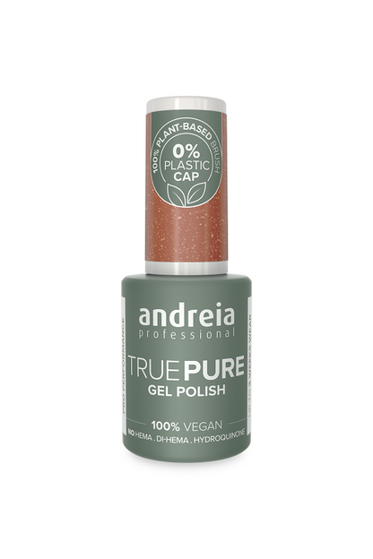 GEL POLISH TRUE PURE T53 MARRON AVEC ECLAT SUBTIL ANDREIA 10.5ml