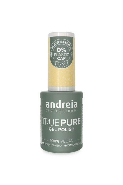 GEL POLISH TRUE PURE T54 JAUNE BEURRE AVEC ECLAT SUBTIL ANDREIA 10.5ml