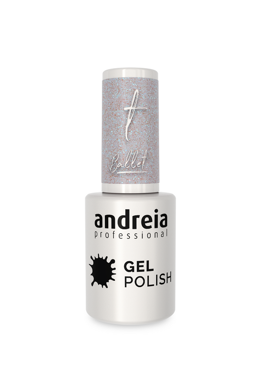 GEL SP N°ba6 Transparent Pailleté Bleu "collection BALLET" ANDREIA fl.10,5ml