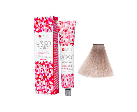 COULEUR ANTI/ÂGE BLOND PLATINE IRISÉE CENDRE N°10.21 "URBAN COLOR" tube 100ml