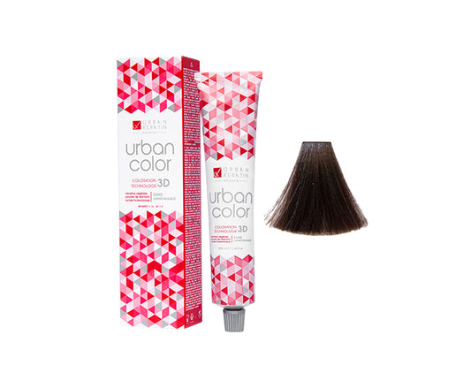 COULEUR ANTI/ÂGE CHATAIN CENDRE ACAJOU N°4.15 "URBAN COLOR" tube 100ml