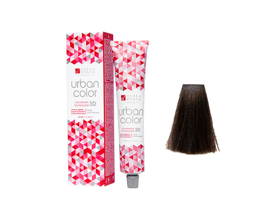 COULEUR ANTI/ÂGE CHATAIN DORE ACAJOU N°4.35 "URBAN COLOR" tube 100ml