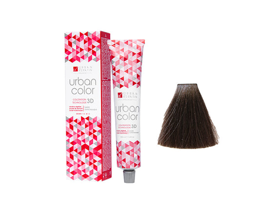 COULEUR ANTI/ÂGE CHATAIN CLAIR CENDRE MOKA N°5.18 "URBAN COLOR" tube 100ml