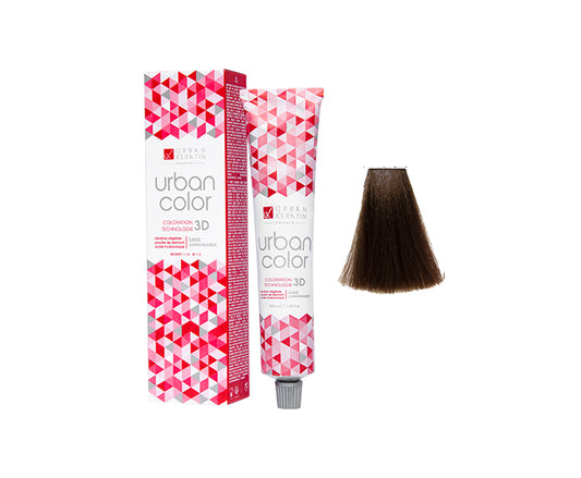 COULEUR ANTI/ÂGE CHÂTAIN CLAIR DORE CUIVRE N°5.35 "URBAN COLOR" tube 100ml