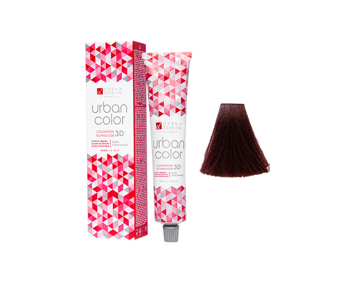 COULEUR ANTI/ÂGE CHÂTAIN CLAIR ROUGE CHAUD N°5.66 "URBAN COLOR" tube 100ml