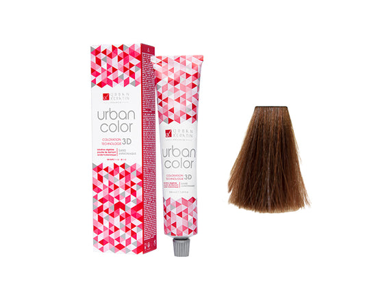 COULEUR ANTI/ÂGE BLOND FONCE DORE ACAJOU  N°6.35"URBAN COLOR" tube 100ml