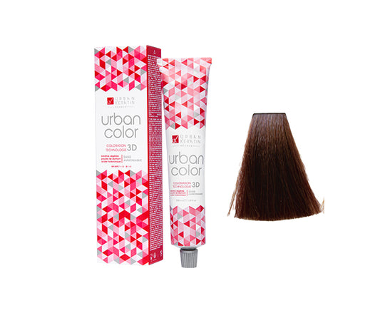 COULEUR ANTI/ÂGE BLOND FONCE CUIVRE ROUGE  N°6.46"URBAN COLOR" tube 100ml