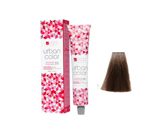 COULEUR ANTI/ÂGE BLOND CENDRE MOKA N°7.18 "URBAN COLOR" tube 100ml