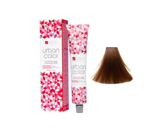 COULEUR ANTI/ÂGE BLOND CUIVRE DORE  N°7.43 "URBAN COLOR" tube 100ml
